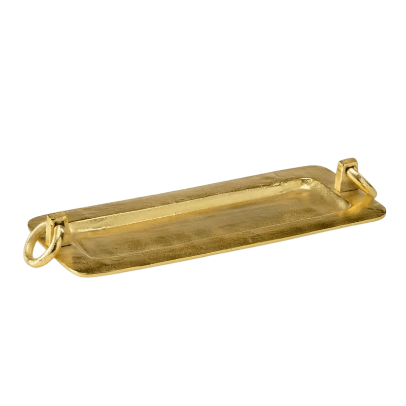 ALUMINIUM LONG SERVING TRAY (GOLD)